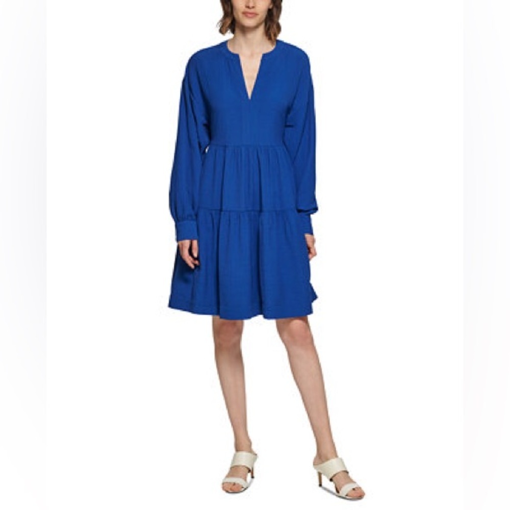 Calvin Klein Tiered A-Linedress, Size 12 Nwt
